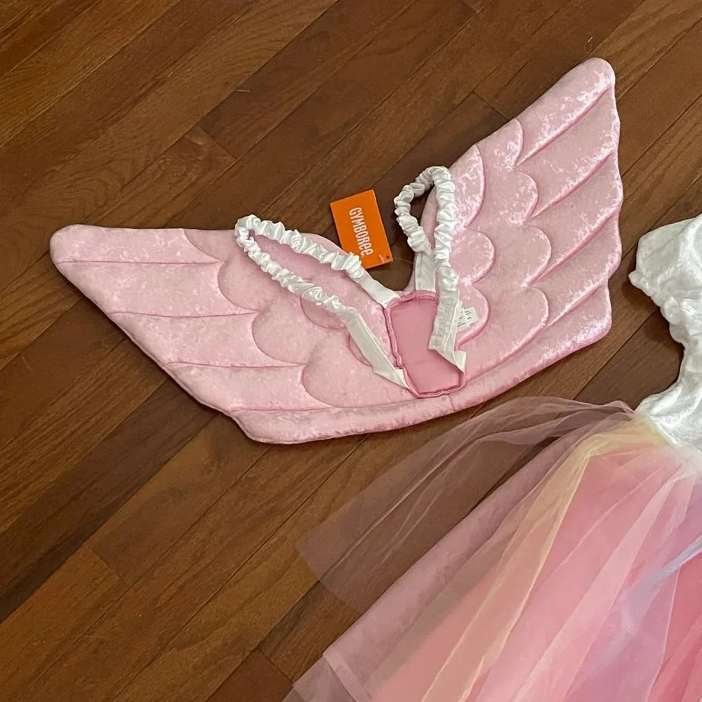 New Gymboree Girls Unicorn Tulle Dress Costume and Wings Size 10